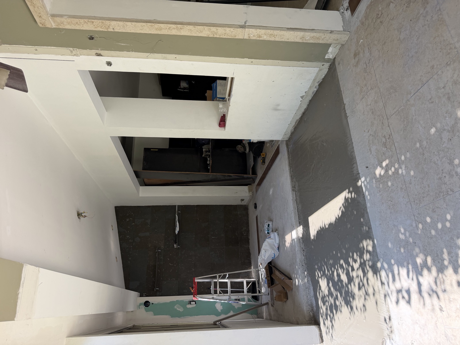 Obra con concreto pulido